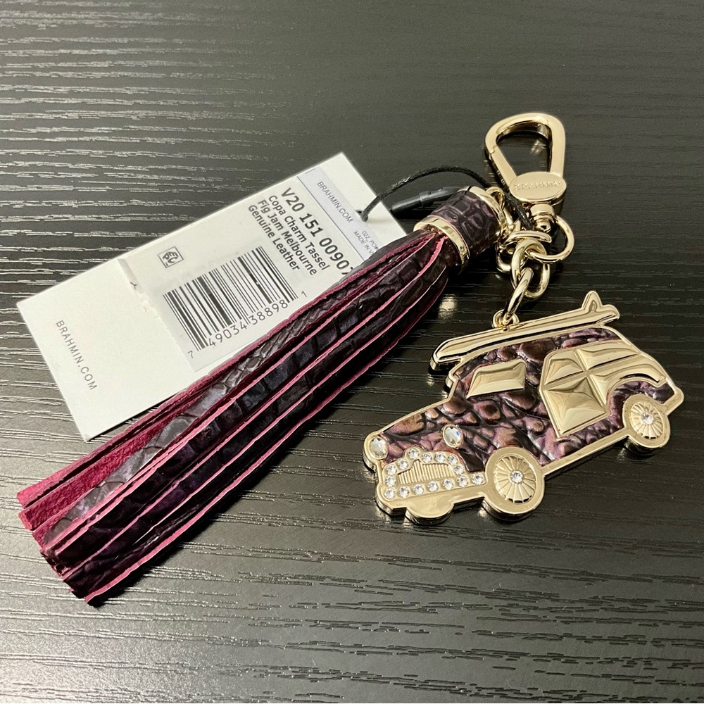 Brahmin Copa Charm Tassel FIG JAM MELBOURNE NWT